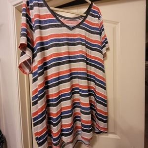 TORRID tee, plus size 5, cute stripe top